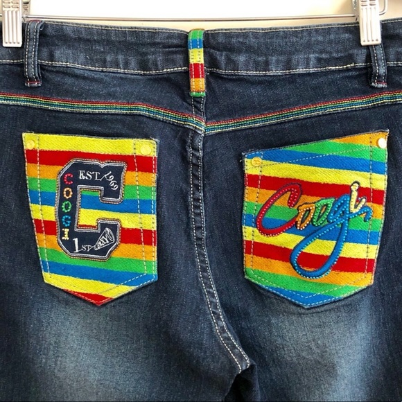 EUC Coogi dark blue jeans size 9-10 - Picture 1 of 5
